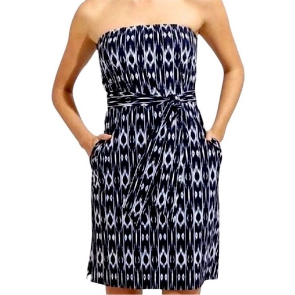 Athleta Ikat Anywhere Strapless Dress - Picture 2 of 9